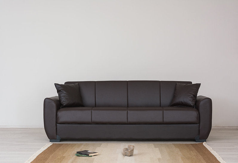 charcoal leather sofa set