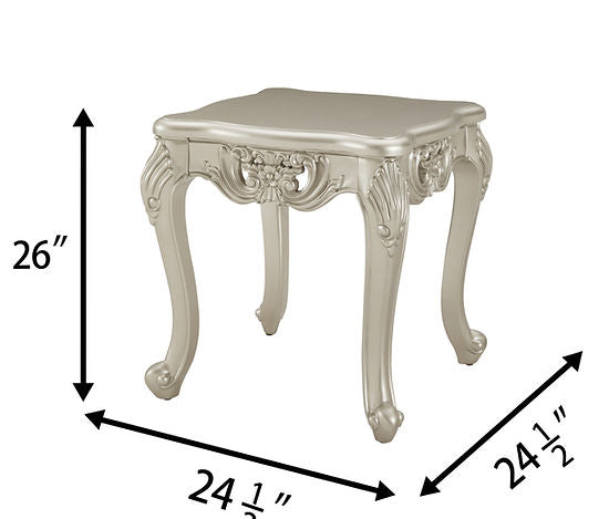 beige end table