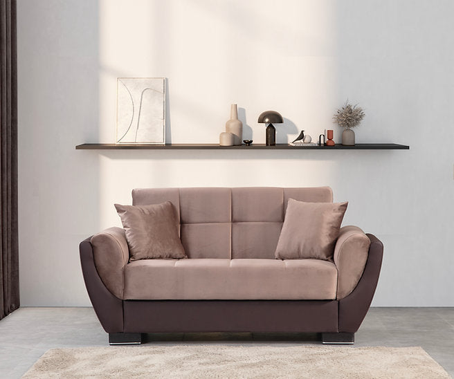 beige fabric sofa set