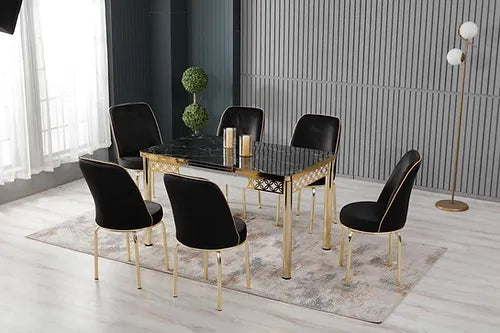 black dining set