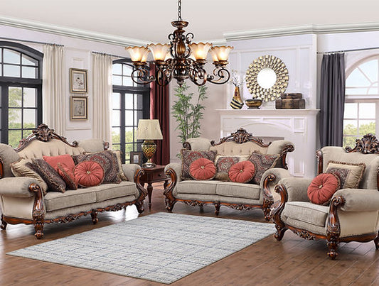 beige premium sofa set