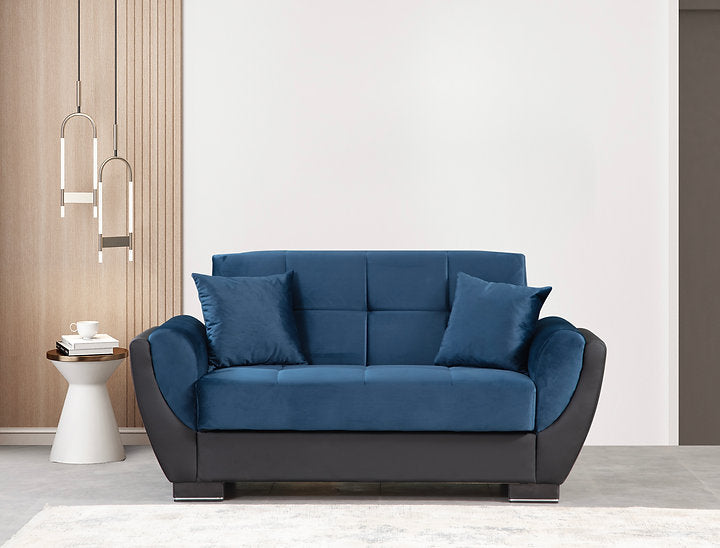 navy fabric sofa set