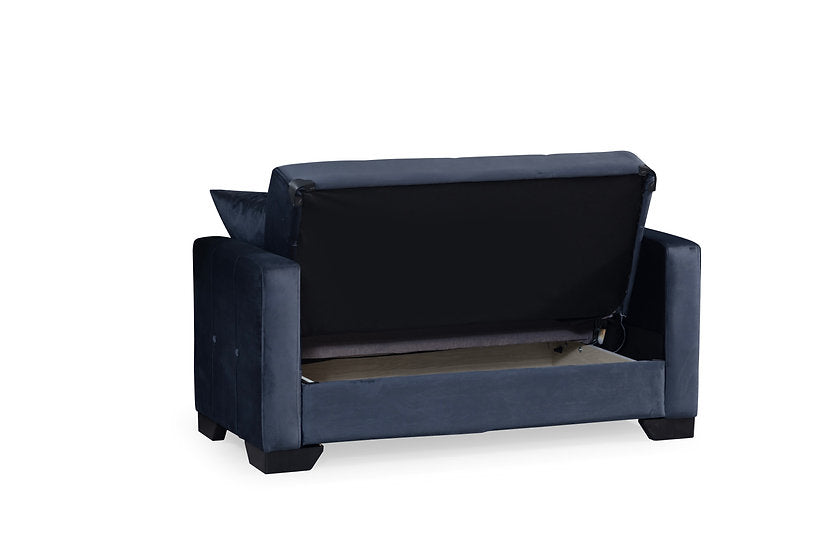 black fabric sofa set