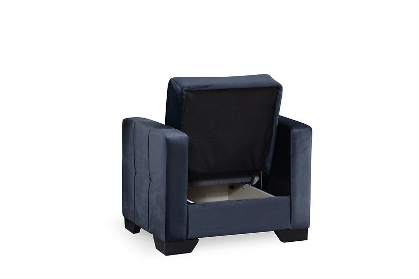 black fabric sofa set