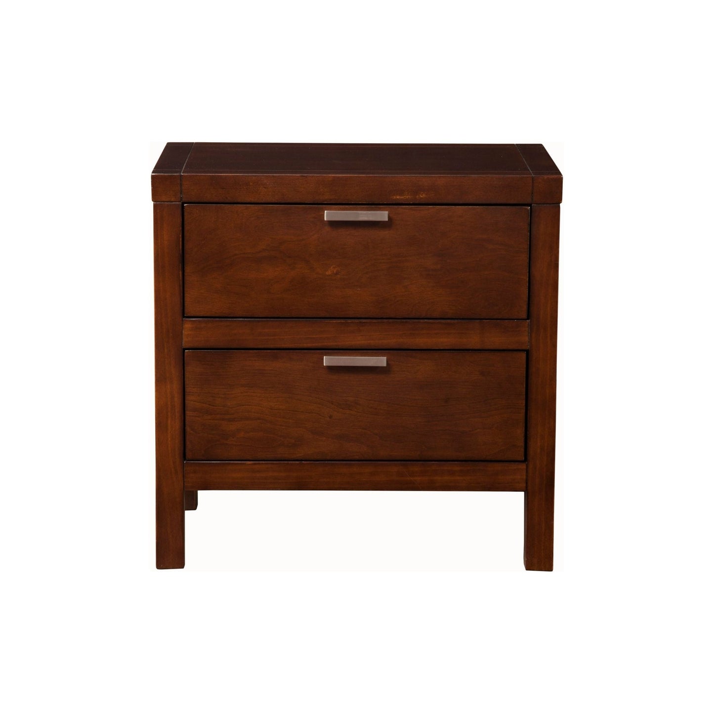 brown bedside table