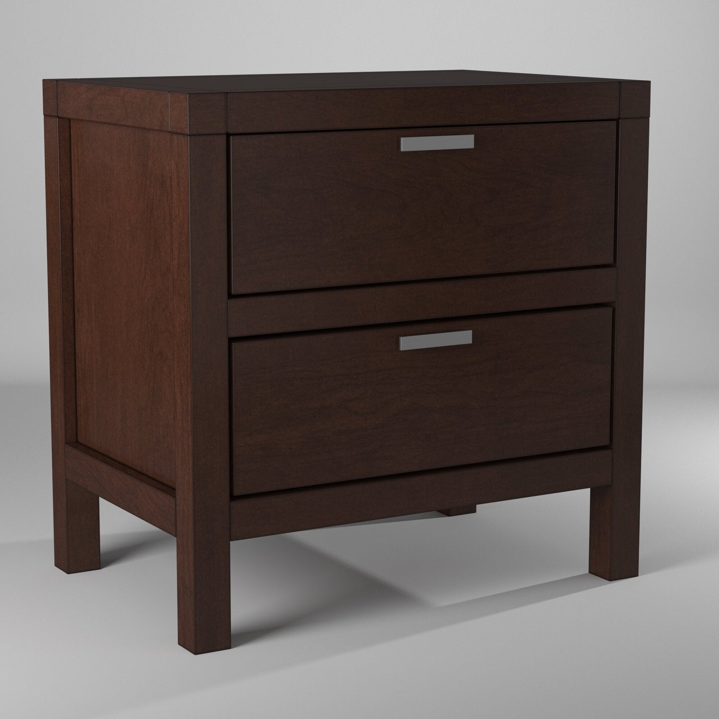 wood bedside table