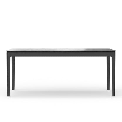 black dining table