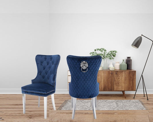 blue dining chair