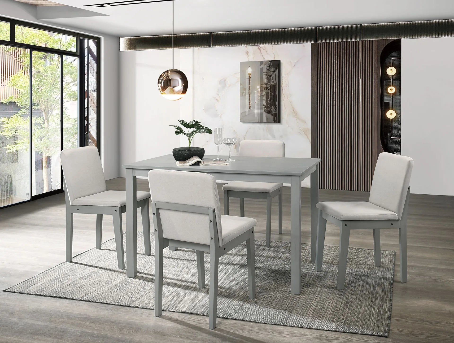 grey dining set