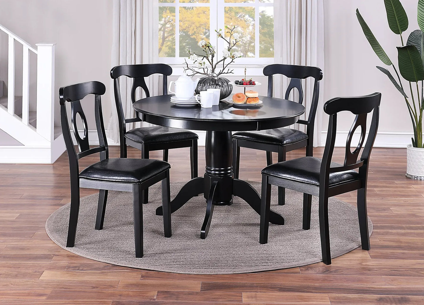 black dining set