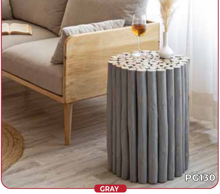 grey end table