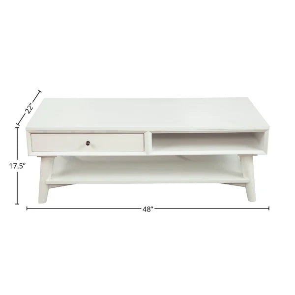 white coffee table