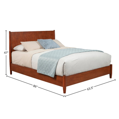 wood single bed