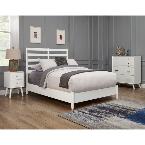 white single bed