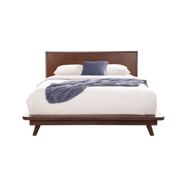 wood single bed