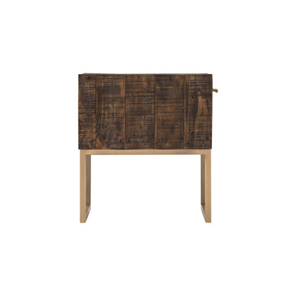 wood bedside table|