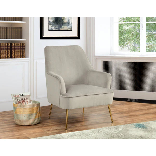 grey accent chair