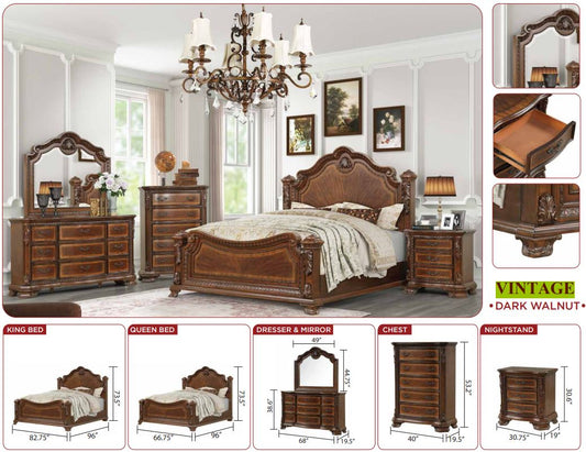 Dark Walnut bedroom set