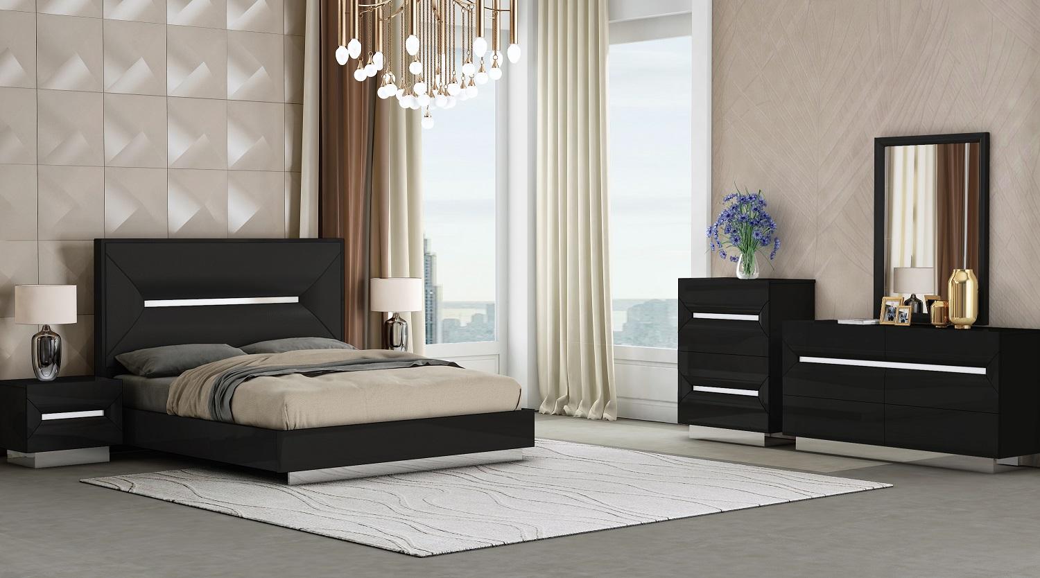 black wooden bedroom set